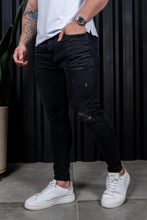 Calça Skinny Destroyed