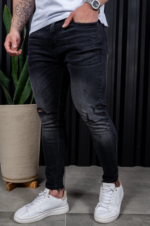 Calça Skinny Destroyed Bigode